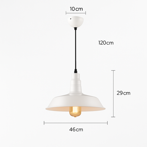 suspension style industriel rétro nordique pour bar loft - vue 13 sur 24