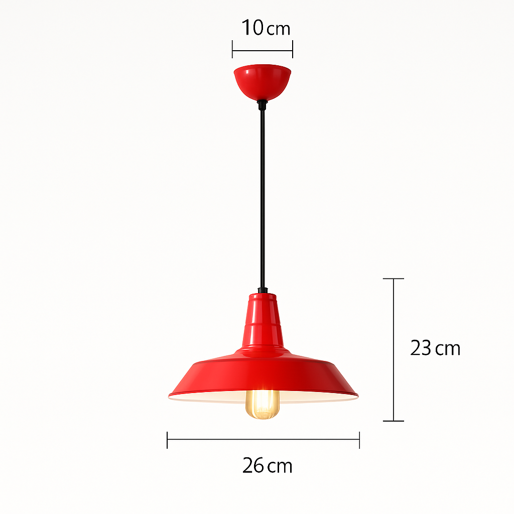 suspension style industriel rétro nordique pour bar loft - vue 22 sur 24