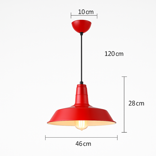 suspension style industriel rétro nordique pour bar loft - vue 25 sur 24