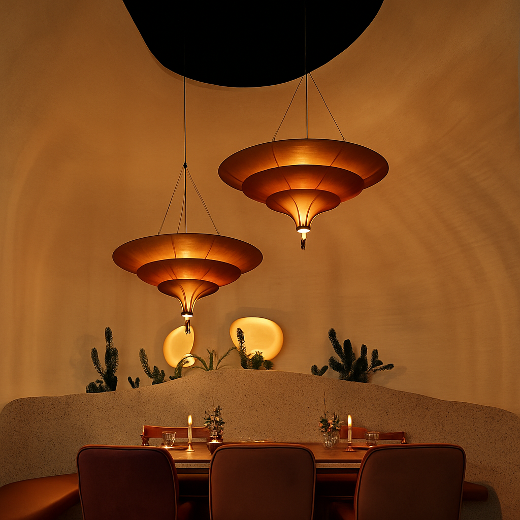 suspension style vintage wabi-sabi d'asie du sud-est - vue 5 sur 9