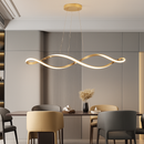 Suspension Suspension LED Lustres LED modernes pour salle à manger salon chambre L92cm Or / Chrome / Noir Télécommande / Contrôle APP