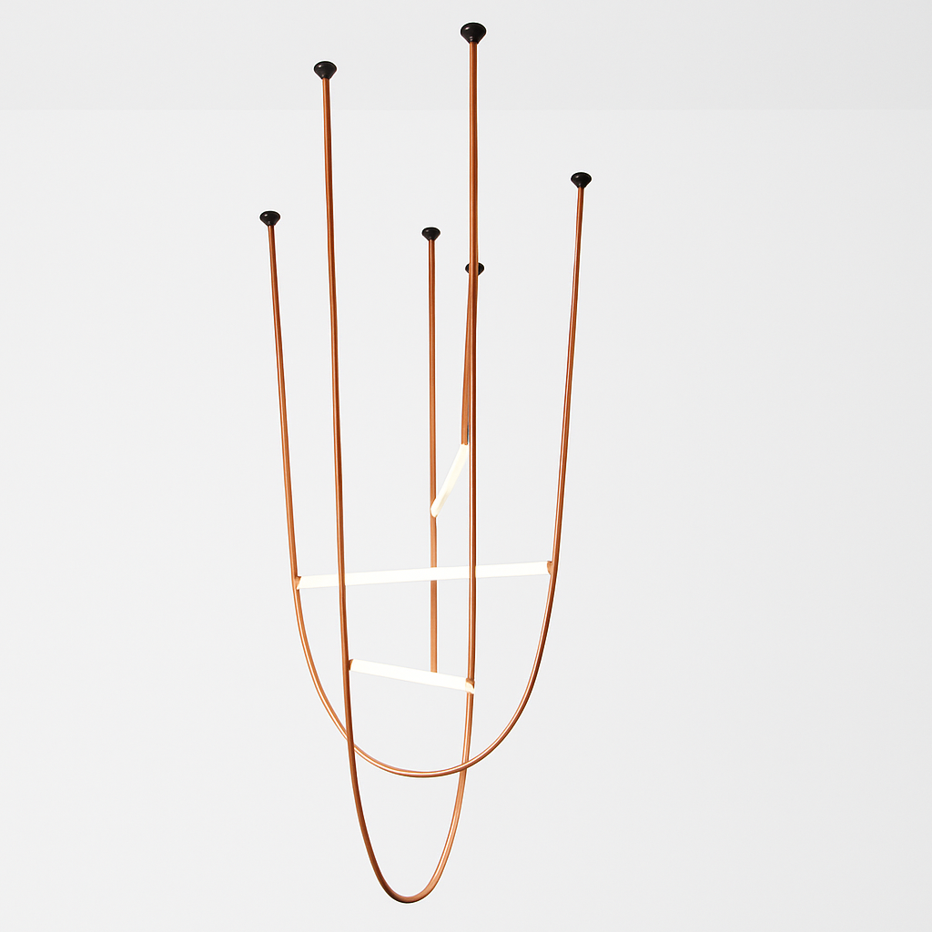 Suspension tubes verre design avec ceinture - vue 10 sur 10