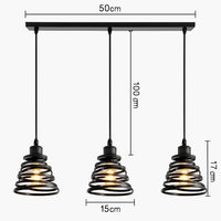 Suspension vintage en fer forgé pour intérieur moderne