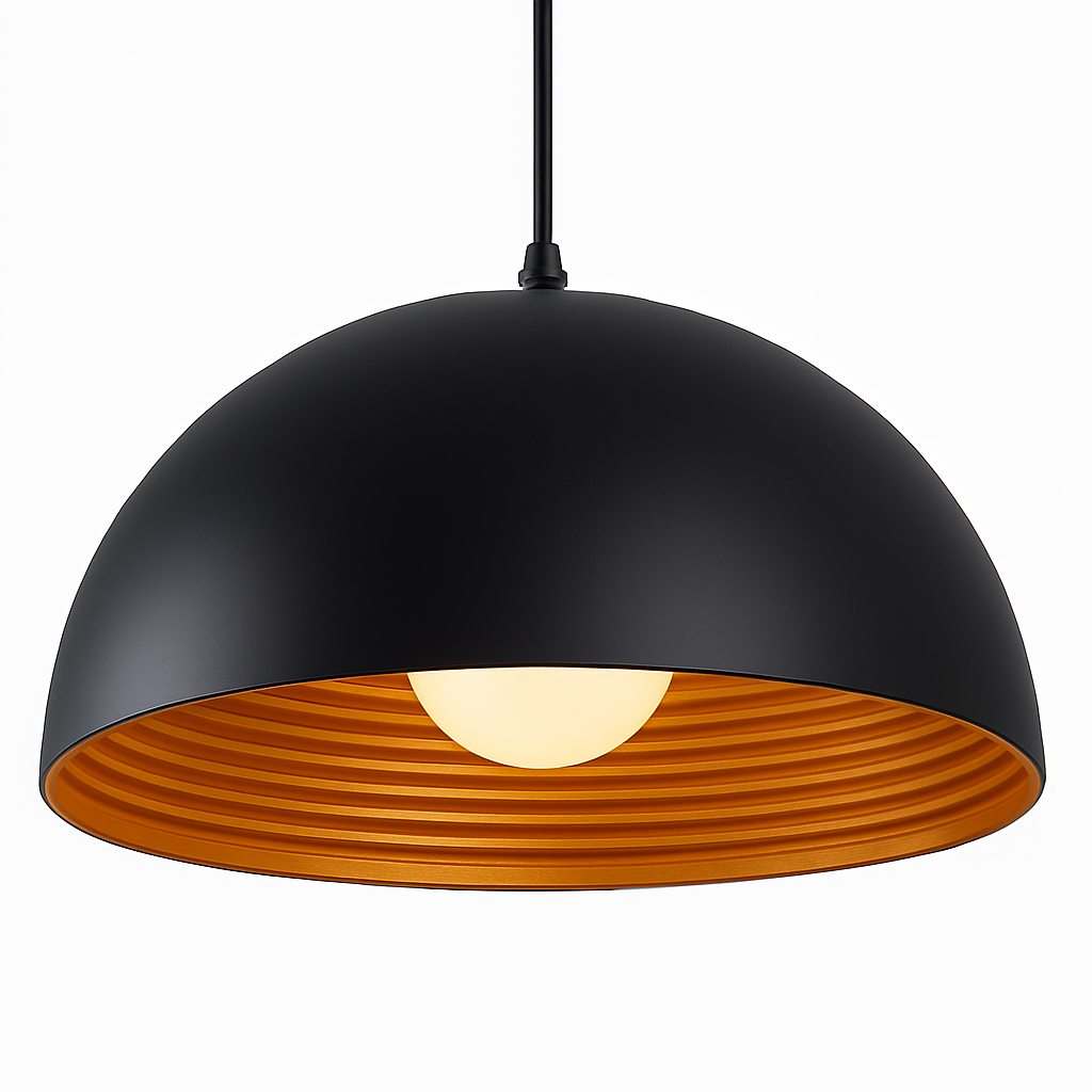 suspension vintage en métal style industriel rétro pour éclairage intérieur - vue 5 sur 6