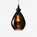 Vintage coloured glass pendant lampen