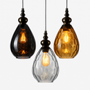 Vintage coloured glass pendant lampen