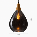 Vintage coloured glass pendant lampen