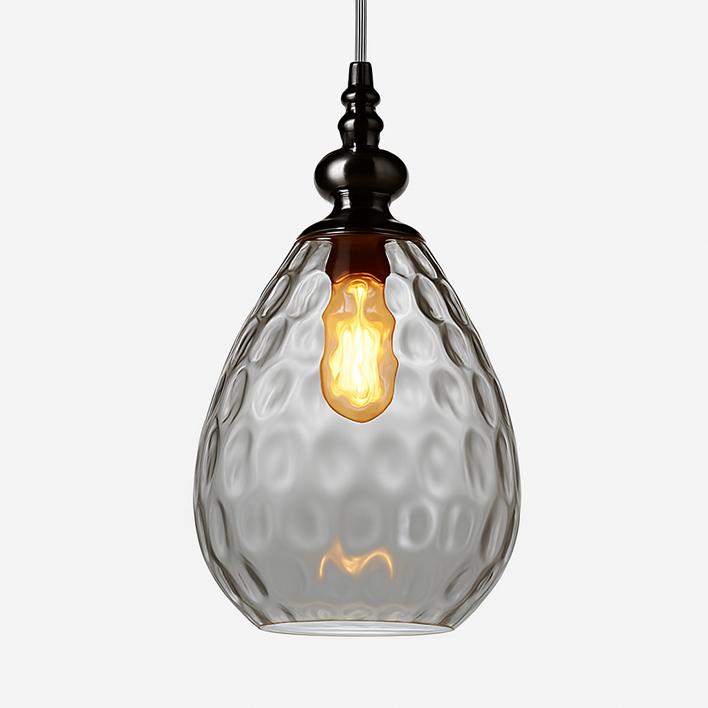 Vintage coloured glass pendant lampen - vue 16 sur 23