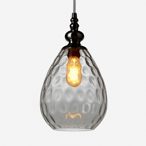 Vintage coloured glass pendant lampen - vue 17 sur 23