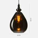 Vintage coloured glass pendant lampen
