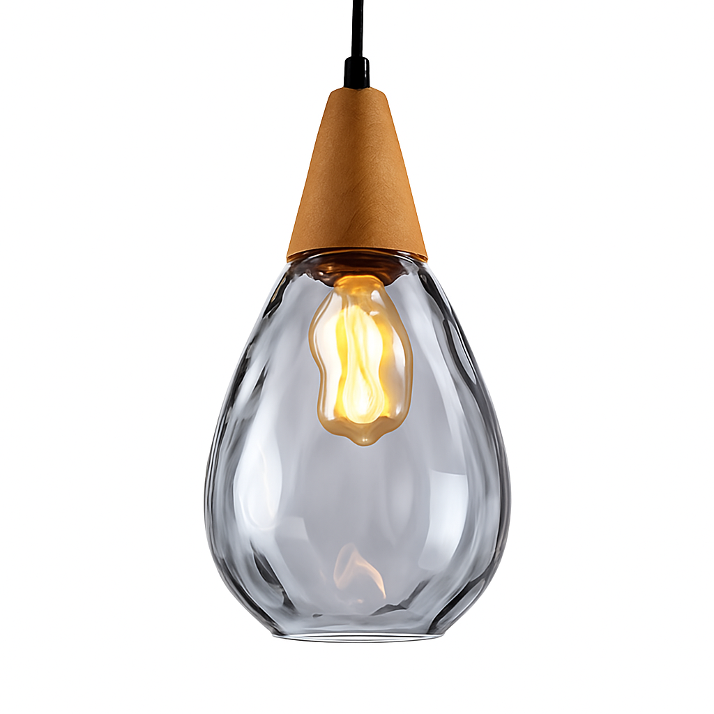 Vintage coloured glass pendant lampen - vue 20 sur 23