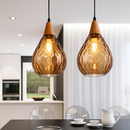 Vintage coloured glass pendant lampen
