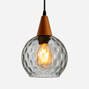 Vintage coloured glass pendant lampen