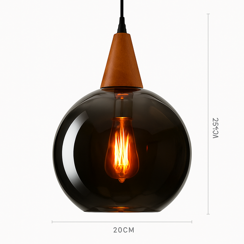 Vintage coloured glass pendant lampen - vue 23 sur 23