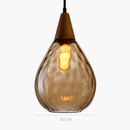 Vintage coloured glass pendant lampen