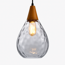 Vintage coloured glass pendant lampen