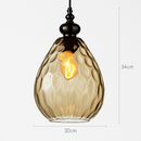 Vintage coloured glass pendant lampen