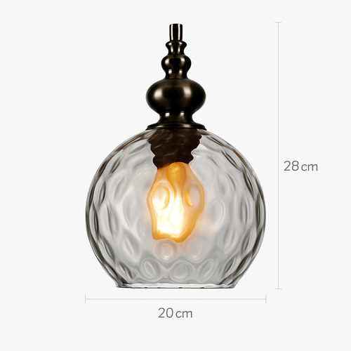 Vintage coloured glass pendant lampen - vue 11 sur 23