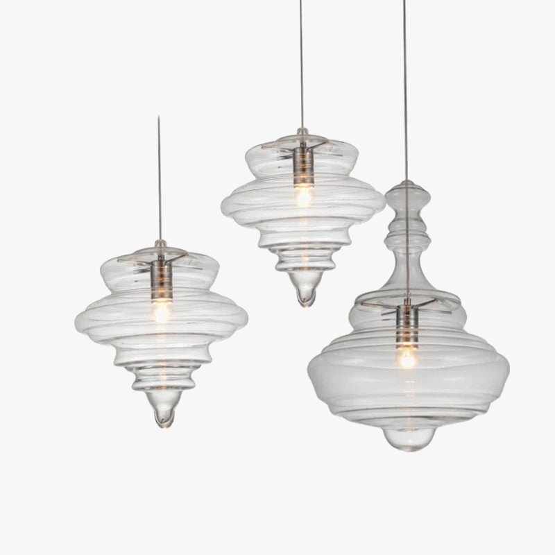 suspension vintage en verre pour décoration intérieure élégante