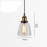 suspension vintage nordique en verre industriel pour bar