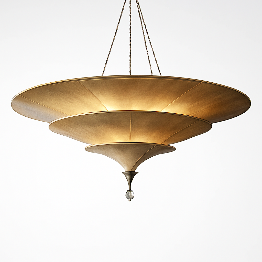 suspension vintage style asiatique wabi-sabi luminaire suspendu - vue 4 sur 9