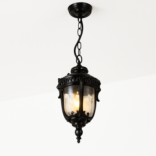 suspension vintage étanche en verre pour jardin et extérieur - vue 3 sur 8