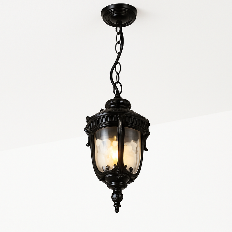 suspension vintage étanche en verre pour jardin et extérieur