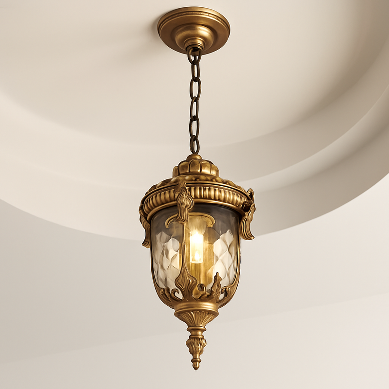 suspension vintage étanche en verre pour jardin et extérieur