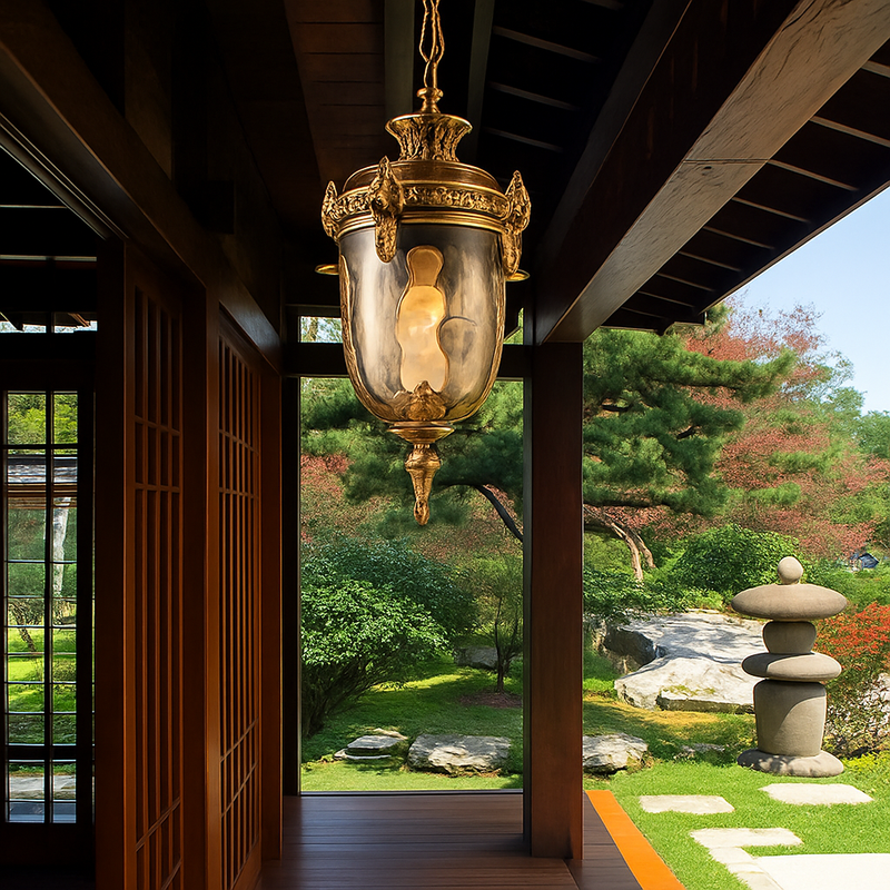 suspension vintage étanche en verre pour jardin et extérieur