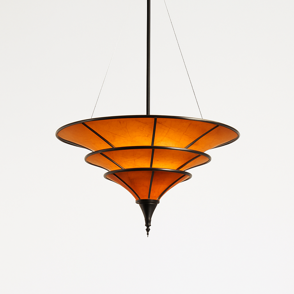 suspension vintage wabi-sabi fortuny pour décoration intérieure et cafés
