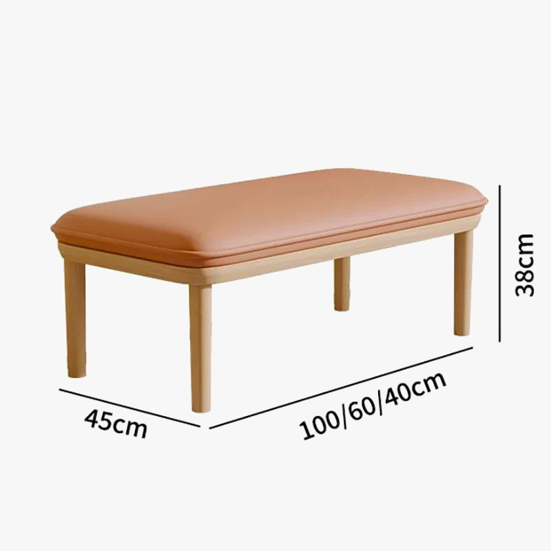 tabouret en velours moderne nordique pouf unique et peu encombrant