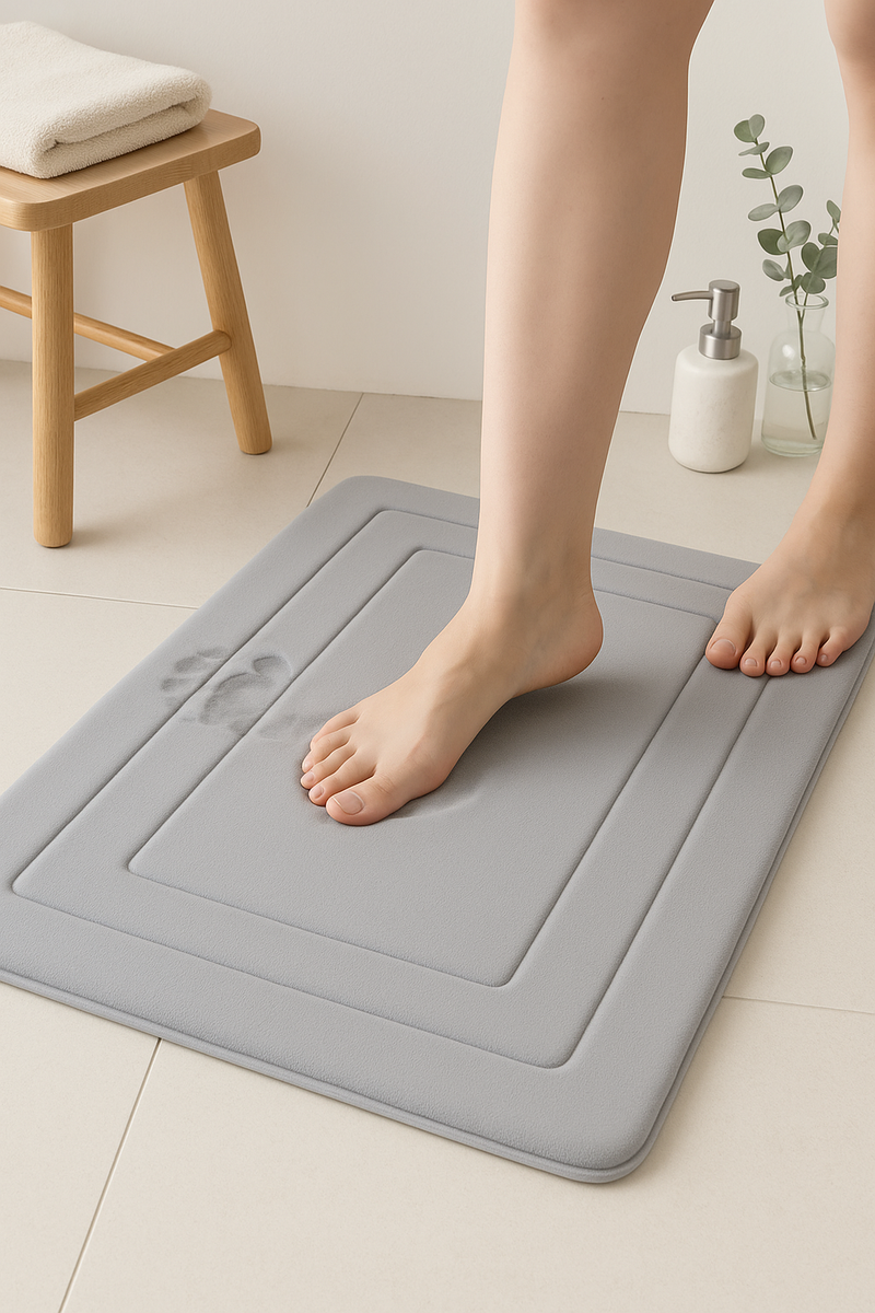 Tapis de bain absorbant antidérapant pvc confort maison