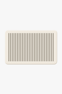 Minimalist striped diatomite non-slip bath mat