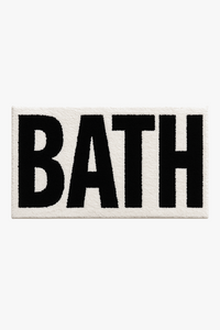 tapis de bain antidérapant lettres spa style mignon