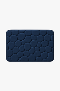tapis de bain antidérapant mousse mémoire motif pavés