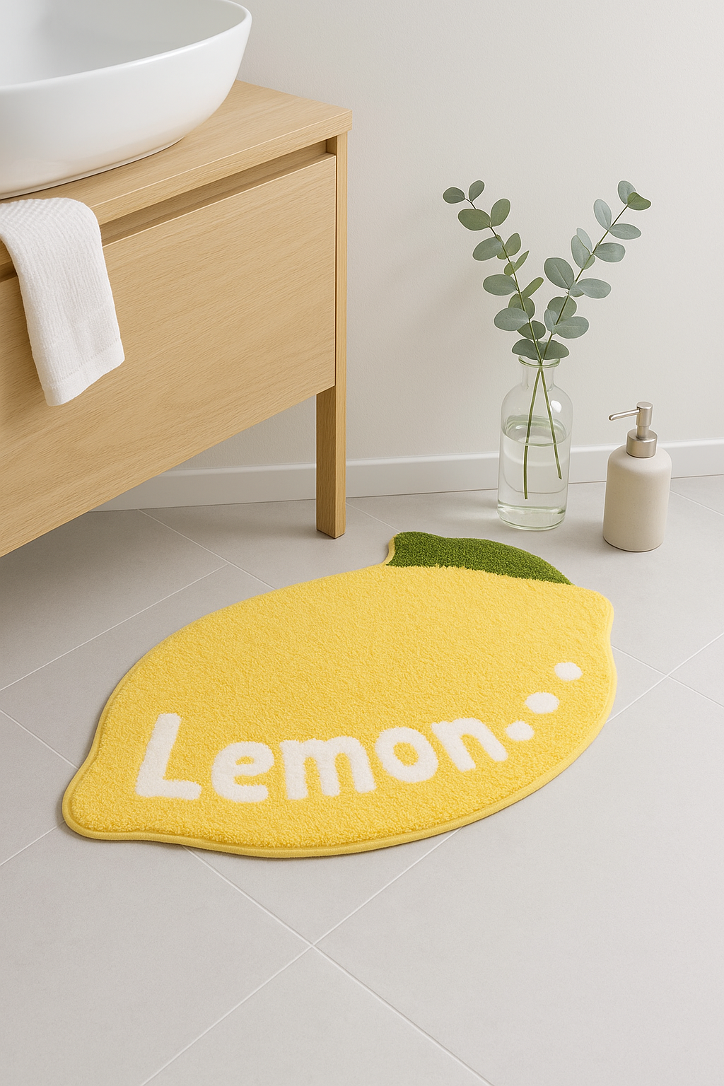 Tapis de bain antidérapant motif fruit cartoon enfant - vue 3 sur 2
