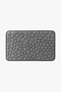 tapis de bain antiderapant motif paves memoire mousse