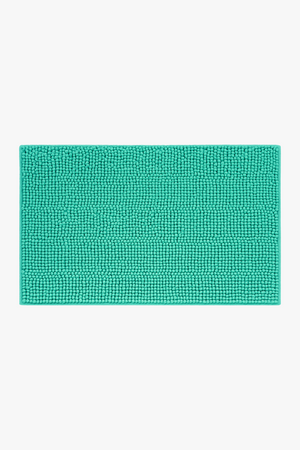 Tapis de bain chenille microfibre absorbant antidérapant rayures