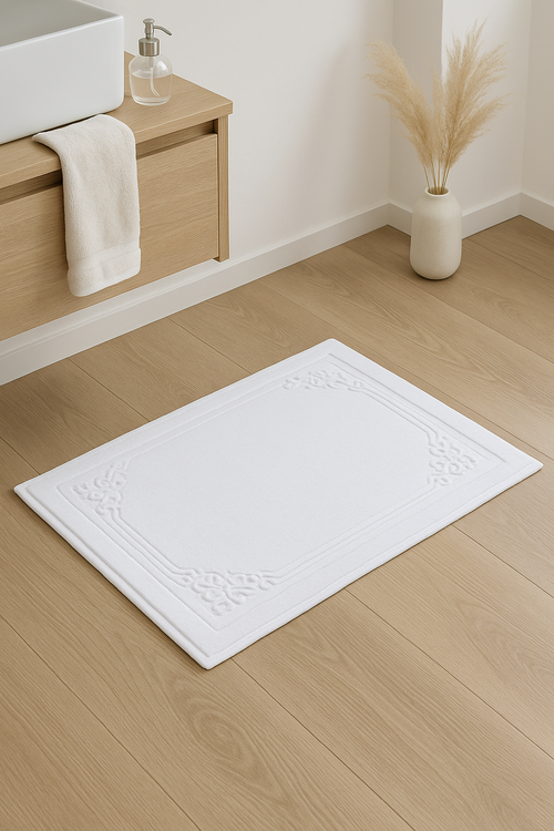 tapis de bain coton épais style spa cartoon