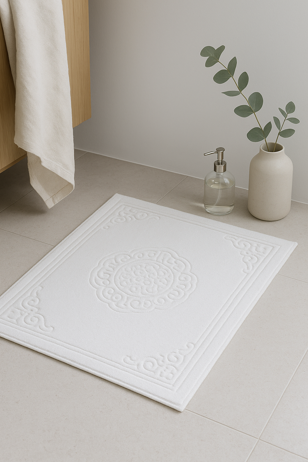 Tapis de bain coton moderne motif cartoon absorbant