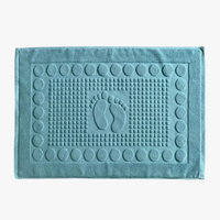 Tapis de bain coton épais motif pieds antidérapant