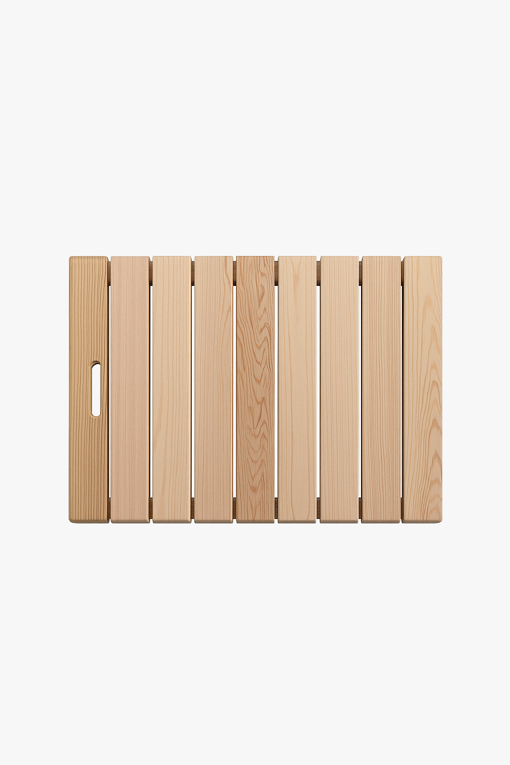 tapis de bain en bois antiderapant style pastoral