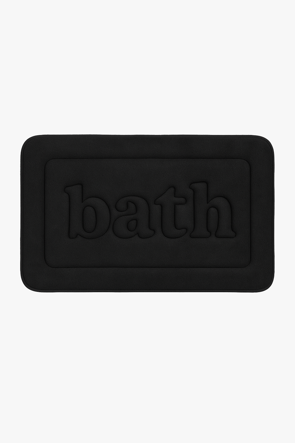 tapis de bain en velours gaufré floral antidérapant