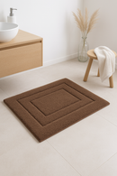 tapis de bain fausse fourrure doux absorbant antiderapant