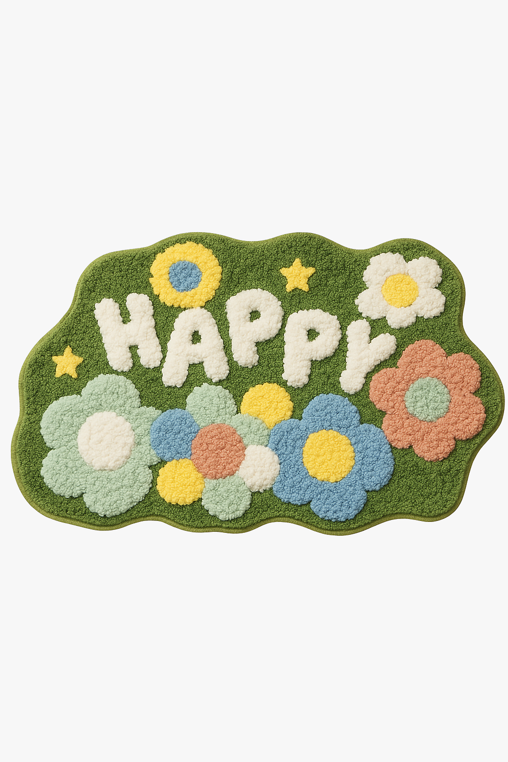tapis de bain fleur cartoon moelleux microfibre epais
