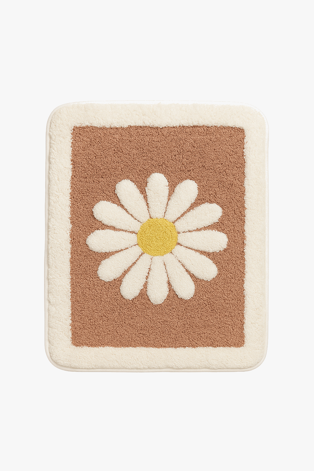 Tapis de bain fleurs style moderne antidérapant microfibre
