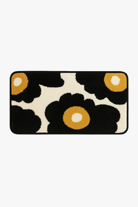 Tapis de bain floral moderne antidérapant microfibre