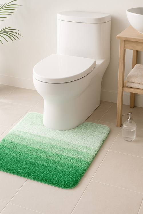 tapis de bain forme u doux absorbant antiderapant