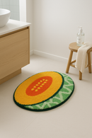 tapis de bain fruit demi rond antiderapant doux