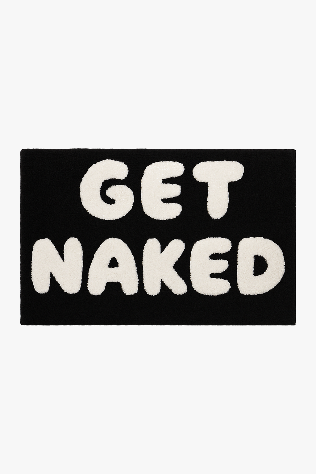 tapis de bain get naked shaggy epais antiderapant